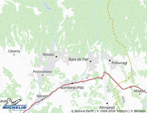 Carte MICHELIN Cernădia - ViaMichelin