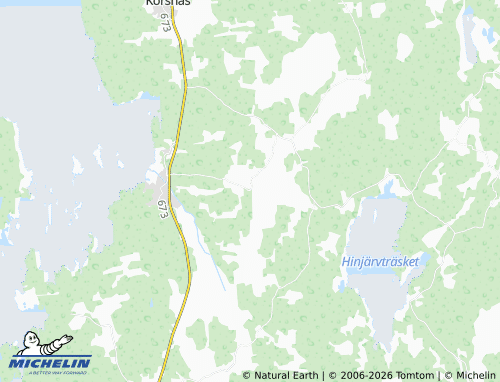 MICHELIN-Landkarte Smedbacken - ViaMichelin