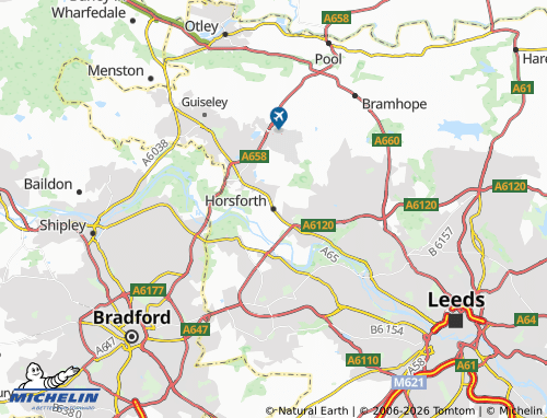 Carte MICHELIN Horsforth - ViaMichelin