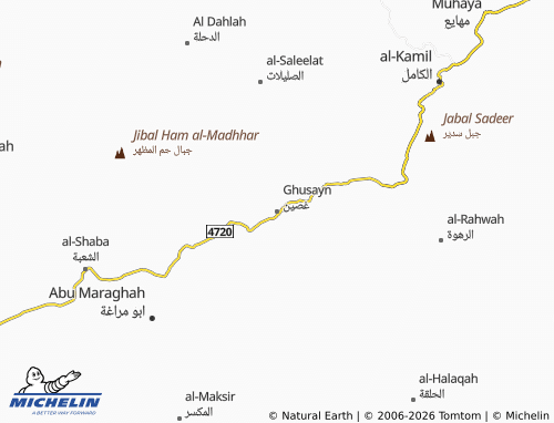 Carte MICHELIN Ghusayn - ViaMichelin