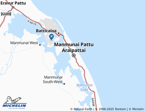 MICHELIN Arayampathy North map - ViaMichelin