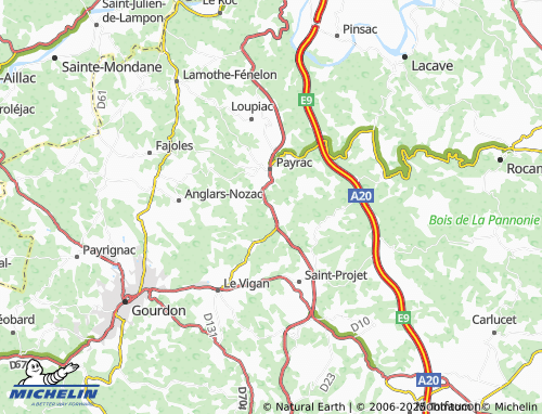Carte MICHELIN La Séguinie - ViaMichelin