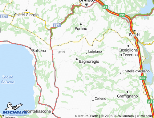 Mapa MICHELIN Bagnoregio - ViaMichelin