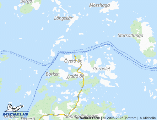 Mapa MICHELIN Överö - ViaMichelin