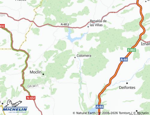 Mappa MICHELIN Colomera - ViaMichelin
