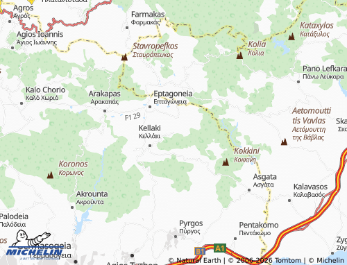 MICHELIN Klonari map - ViaMichelin