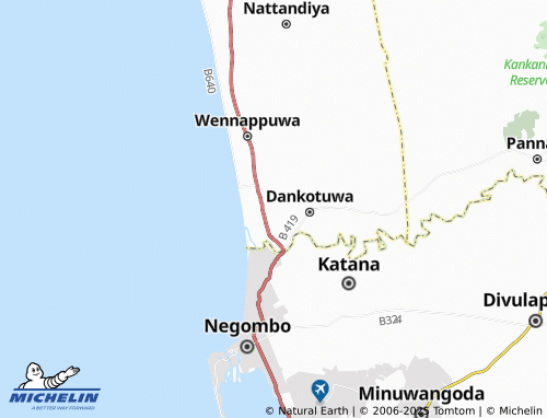 MICHELIN Bolawatta map - ViaMichelin