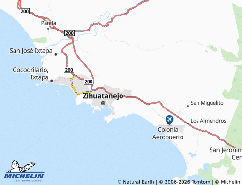 MICHELIN René Juárez map - ViaMichelin