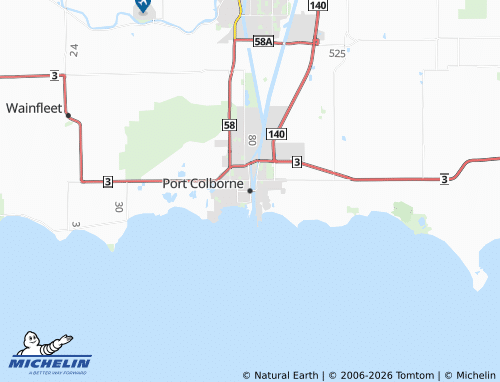MICHELIN Port Colborne map - ViaMichelin
