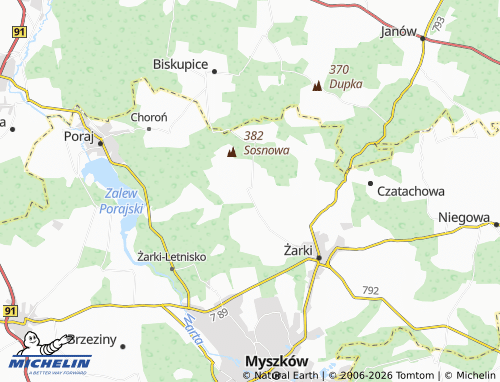 Mappa MICHELIN Przybynów - ViaMichelin