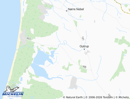 MICHELIN Over Fidde map - ViaMichelin