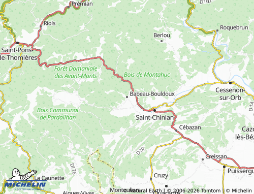 Mapa MICHELIN Babeau-Bouldoux - ViaMichelin