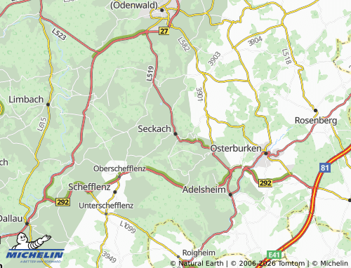 Mapa MICHELIN Seckach - ViaMichelin