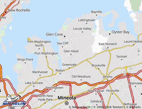 Mapa MICHELIN Glen Head - ViaMichelin