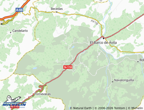 MICHELIN Los Narros map - ViaMichelin