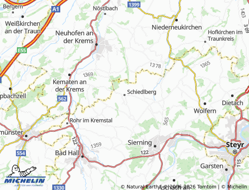 MICHELIN Schiedlberg map - ViaMichelin