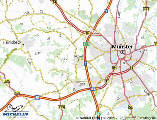 MICHELIN Roxel map - ViaMichelin