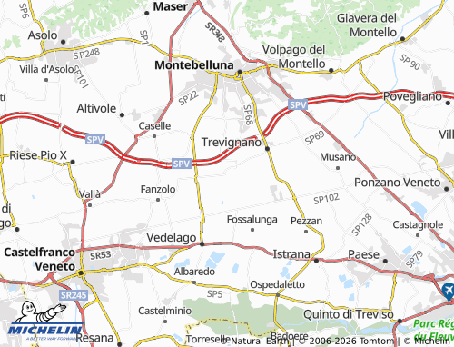 MICHELIN Case Soligo map - ViaMichelin