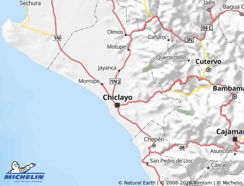 Mapa MICHELIN Ferreñafe - ViaMichelin