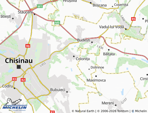 Mapa MICHELIN Colonița - ViaMichelin