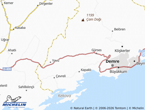 MICHELIN Davazlar map - ViaMichelin