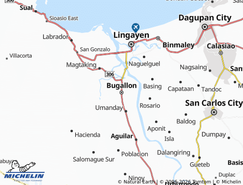 MICHELIN Bugallon map - ViaMichelin
