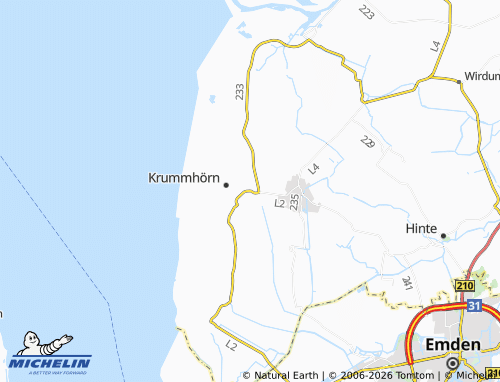 MICHELIN Groothusen map - ViaMichelin
