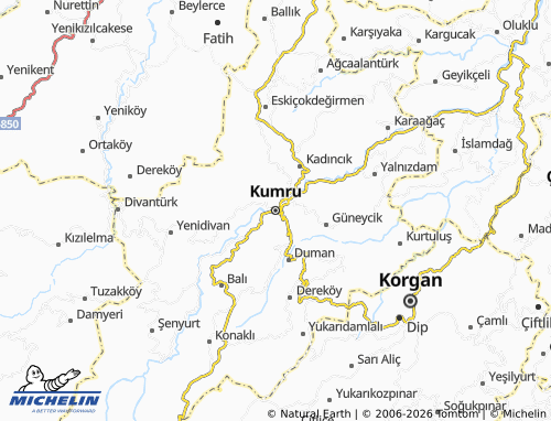 Kaart MICHELIN Kumru - ViaMichelin