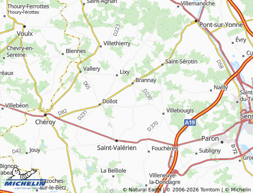 MICHELIN Les Loges map - ViaMichelin
