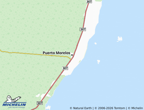 Mappa MICHELIN Puerto Morelos - ViaMichelin
