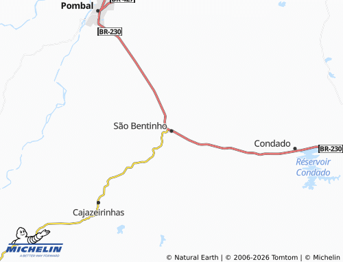 Mapa MICHELIN São Bentinho - ViaMichelin