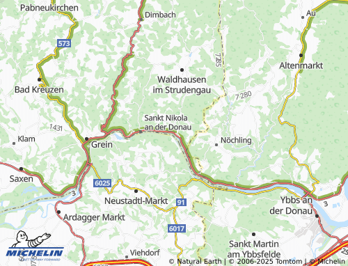MICHELIN Sarmingstein map - ViaMichelin