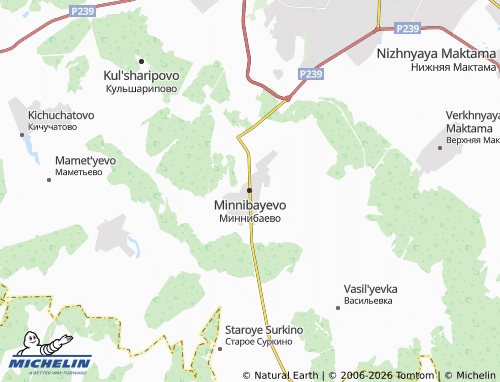 MICHELIN-Landkarte Minnibayevo - ViaMichelin