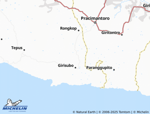 MICHELIN Nglindur map - ViaMichelin