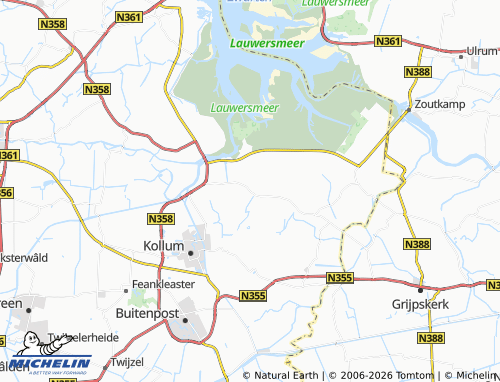 MICHELIN-Landkarte Kollumerpomp - ViaMichelin