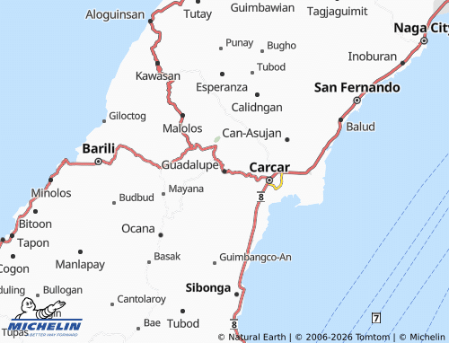 MICHELIN Guadalupe map - ViaMichelin