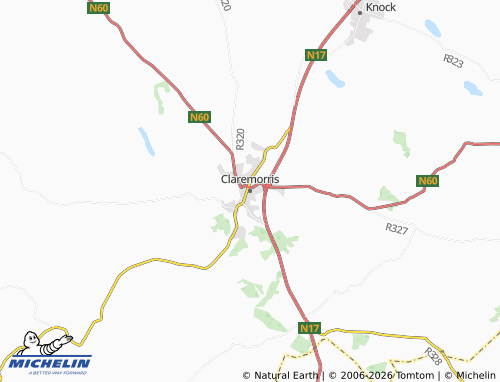 Mapa MICHELIN Claremorris - ViaMichelin
