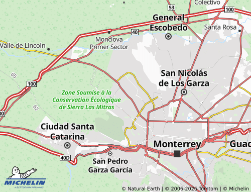 Mapa MICHELIN Valle de Infonavit Segundo Sector - ViaMichelin