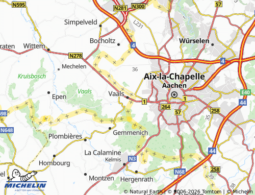 Mapa MICHELIN Vaals - ViaMichelin