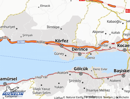 MICHELIN Barbaros map - ViaMichelin