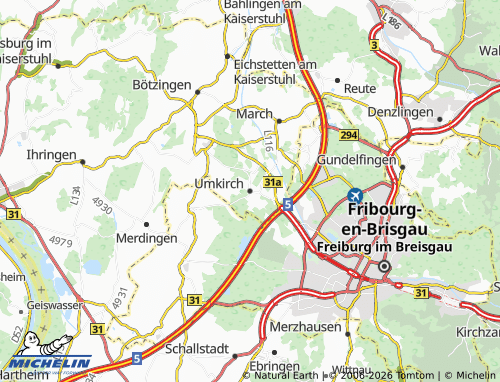 Carte MICHELIN Umkirch - ViaMichelin