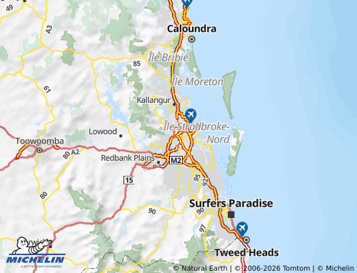 Mapa MICHELIN Queensland - ViaMichelin