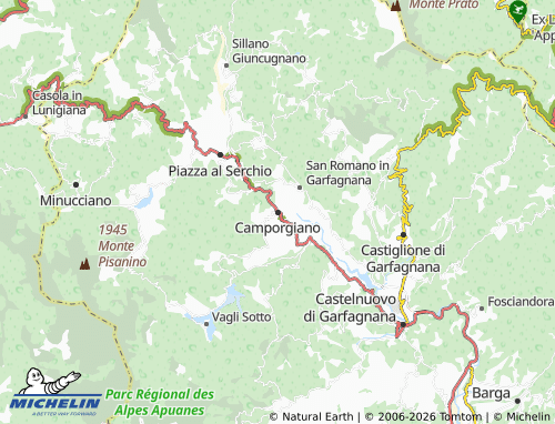 Kaart MICHELIN Camporgiano - ViaMichelin