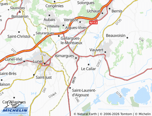 Mappa MICHELIN Aimargues - ViaMichelin
