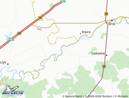 Carte MICHELIN Rażny - ViaMichelin