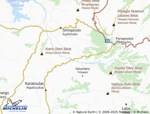 MICHELIN Varvarina map - ViaMichelin