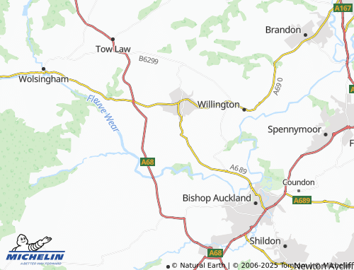 MICHELIN Howden-le-Wear map - ViaMichelin
