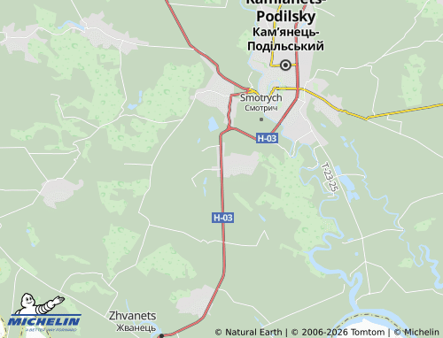 MICHELIN Kolybaivka map - ViaMichelin