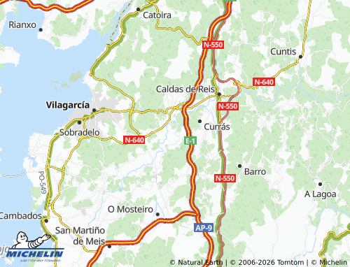 MICHELIN-Landkarte Fontela Cachadas - ViaMichelin