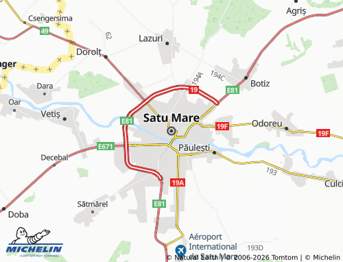 Carte MICHELIN Satu Mare - ViaMichelin